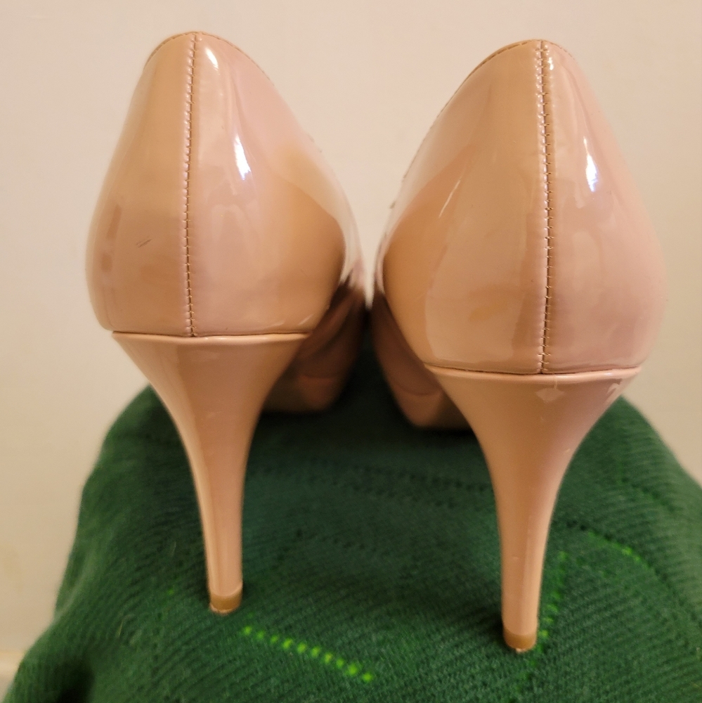 Nude Platform Heels - Picture 2 of 4